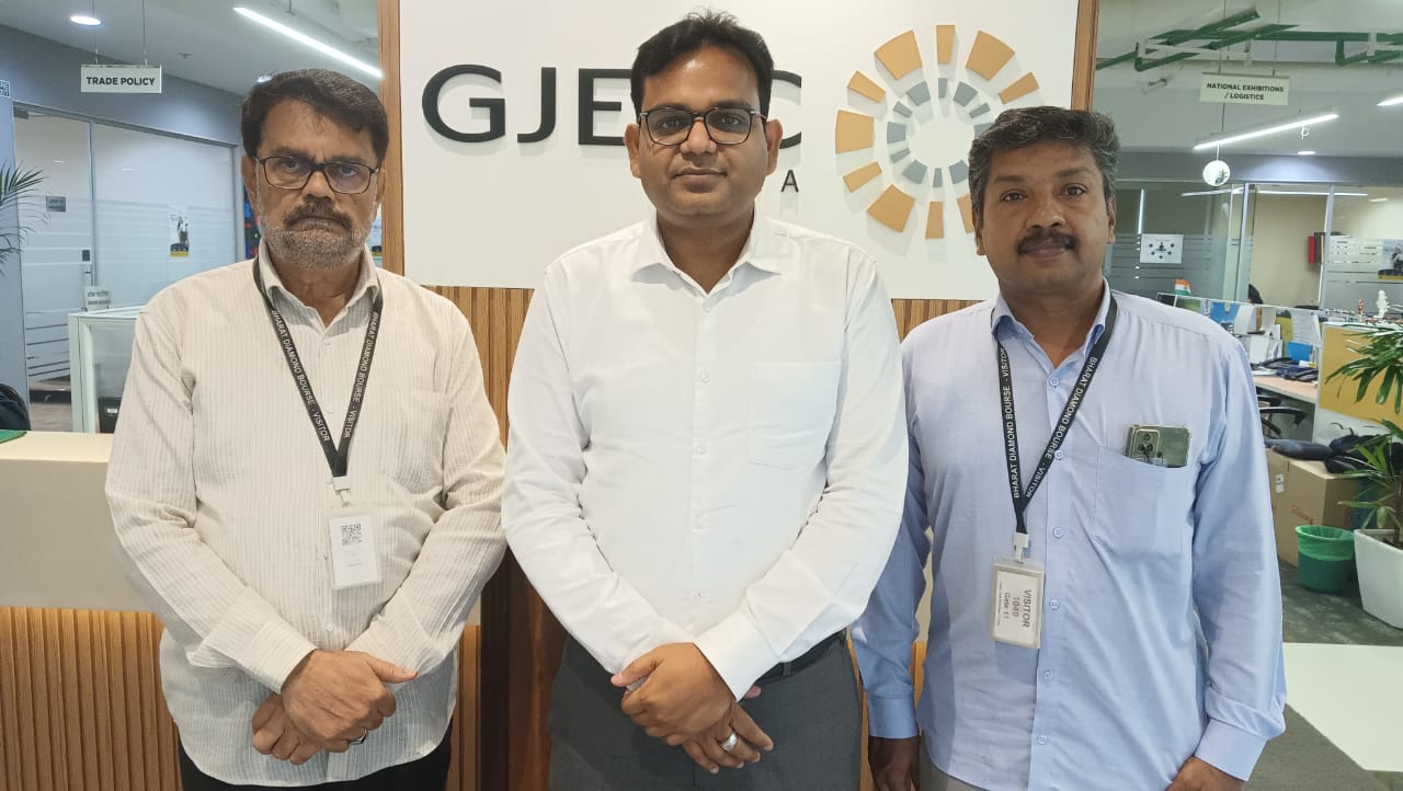 Council representatives at the GJEPC India office, Bharat Diamond Bourse, Mumbai